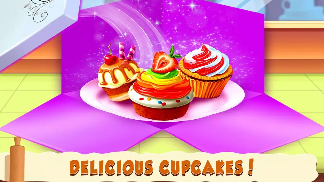 Captures d'écran de Cupcake Shop Kids cooking Game