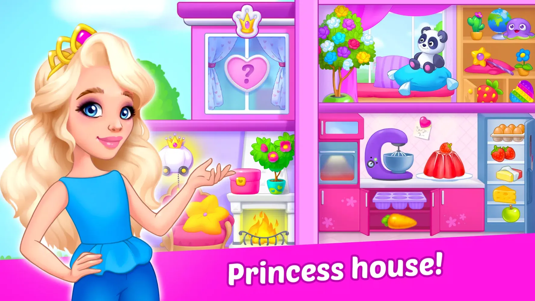 تصاویر Princess girl paper House game