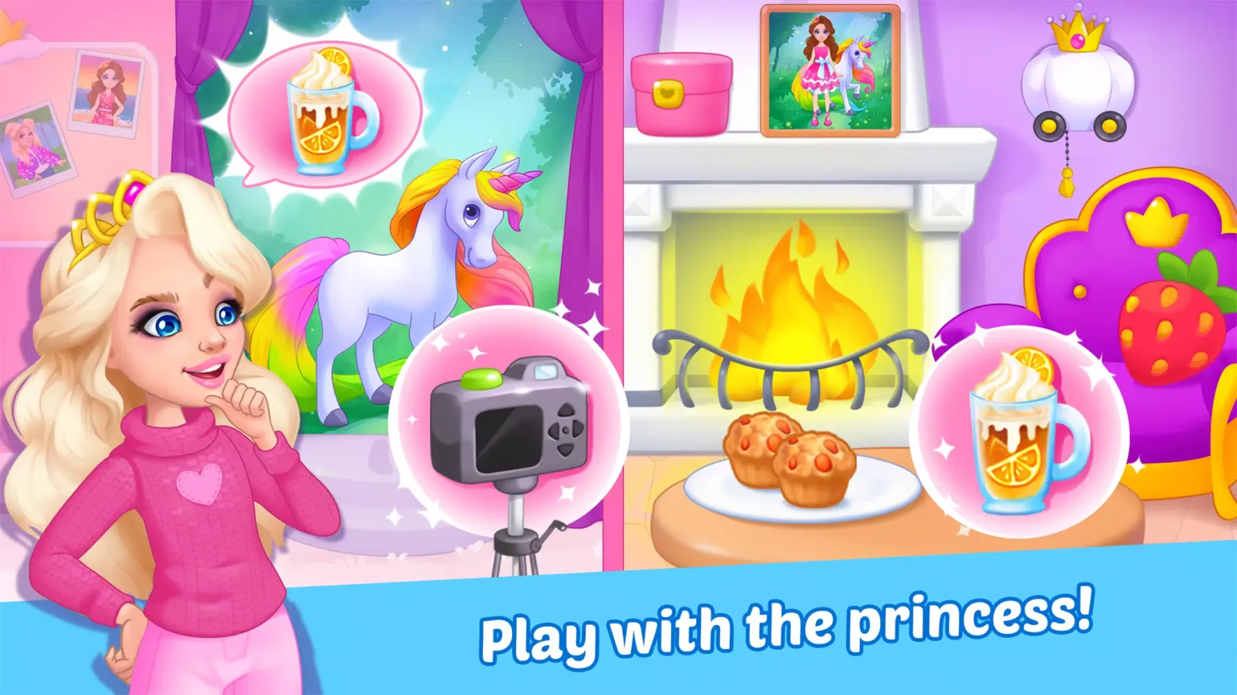 تصاویر Princess girl paper House game