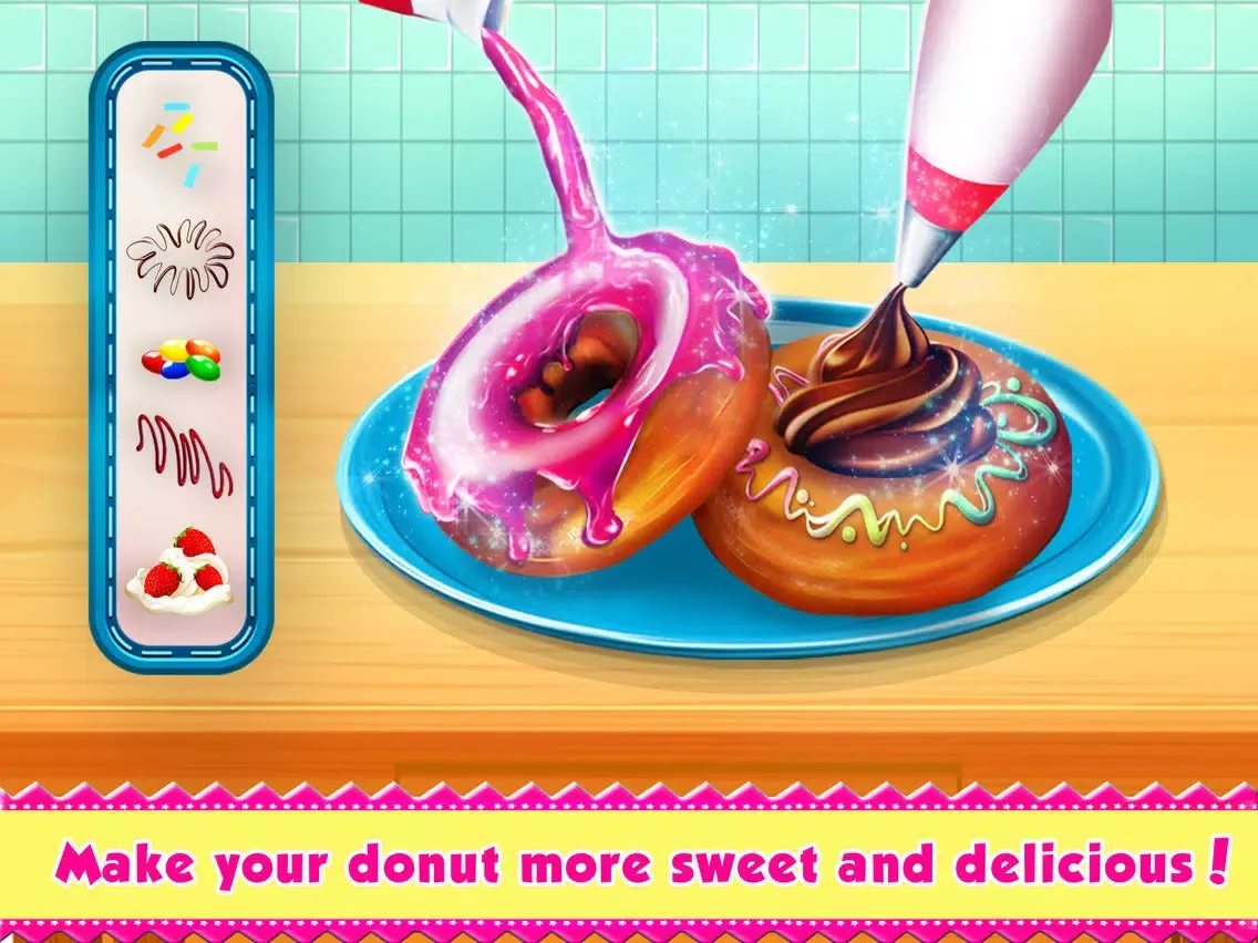 Tangkapan layar Donut Shop: Kids Cooking Games iPad 