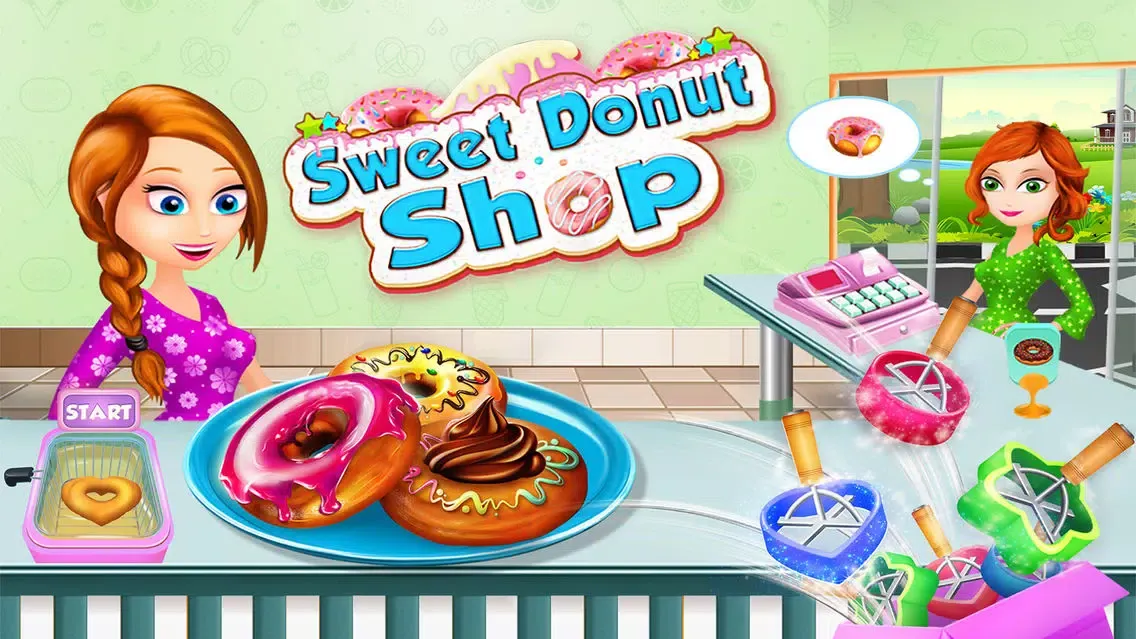Tangkapan layar Donut Shop: Kids Cooking Games