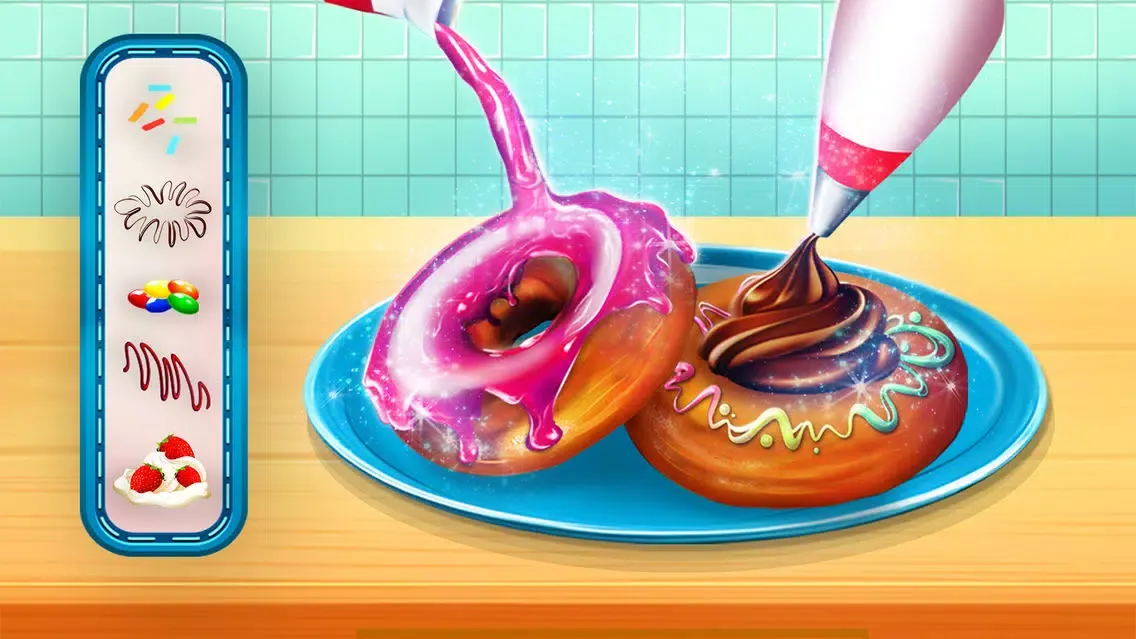 Tangkapan layar Donut Shop: Kids Cooking Games