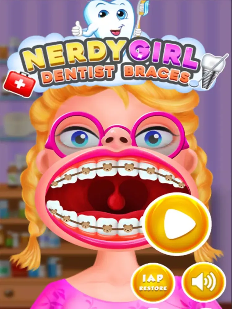 Nerdy Girl Dentist Braces Game iPad  Ekran Görüntüleri