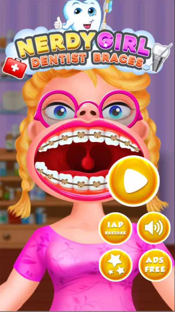 Nerdy Girl Dentist Braces Game Ekran Görüntüleri