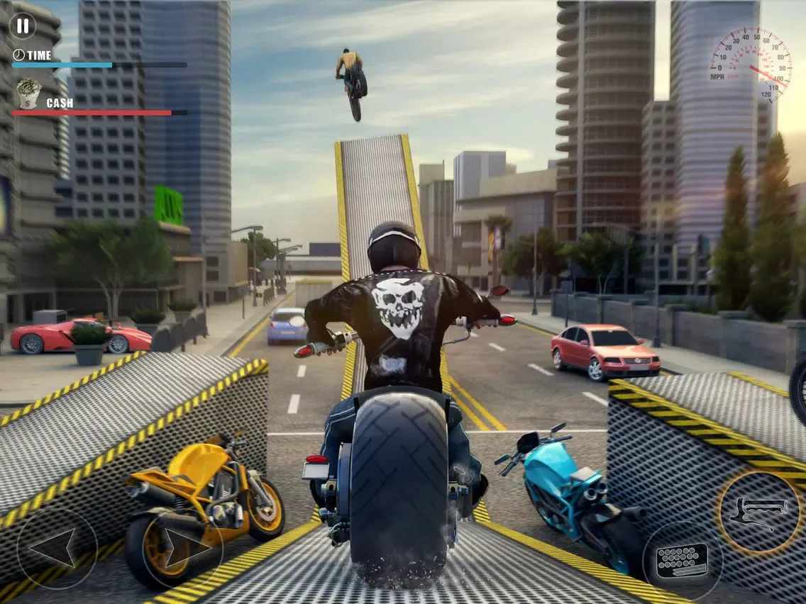 Zrzuty ekranu City Bike Rider Driving Stunt iPad 
