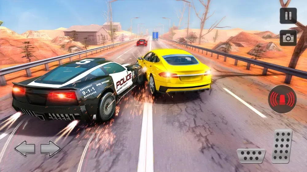 Highway Police Car Chase 3D Ekran Görüntüleri
