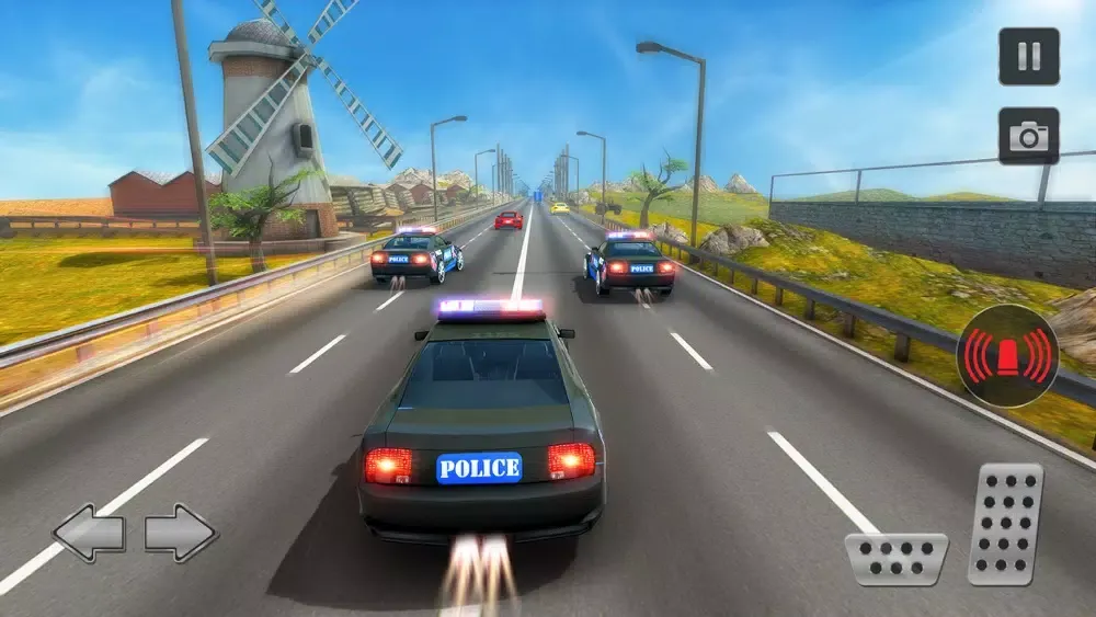Highway Police Car Chase 3D Ekran Görüntüleri