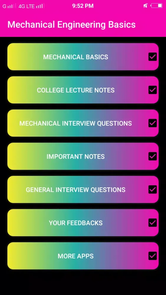 Screenshot di Mechanical Engineering Basics