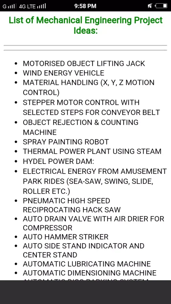 Screenshot di Mechanical Engineering Basics