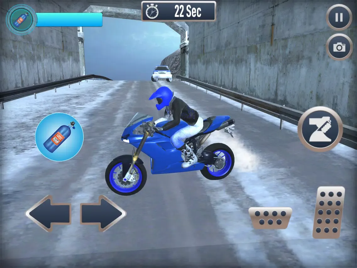 Tangkapan layar Heavy Snow Fast Biking Tour iPad 