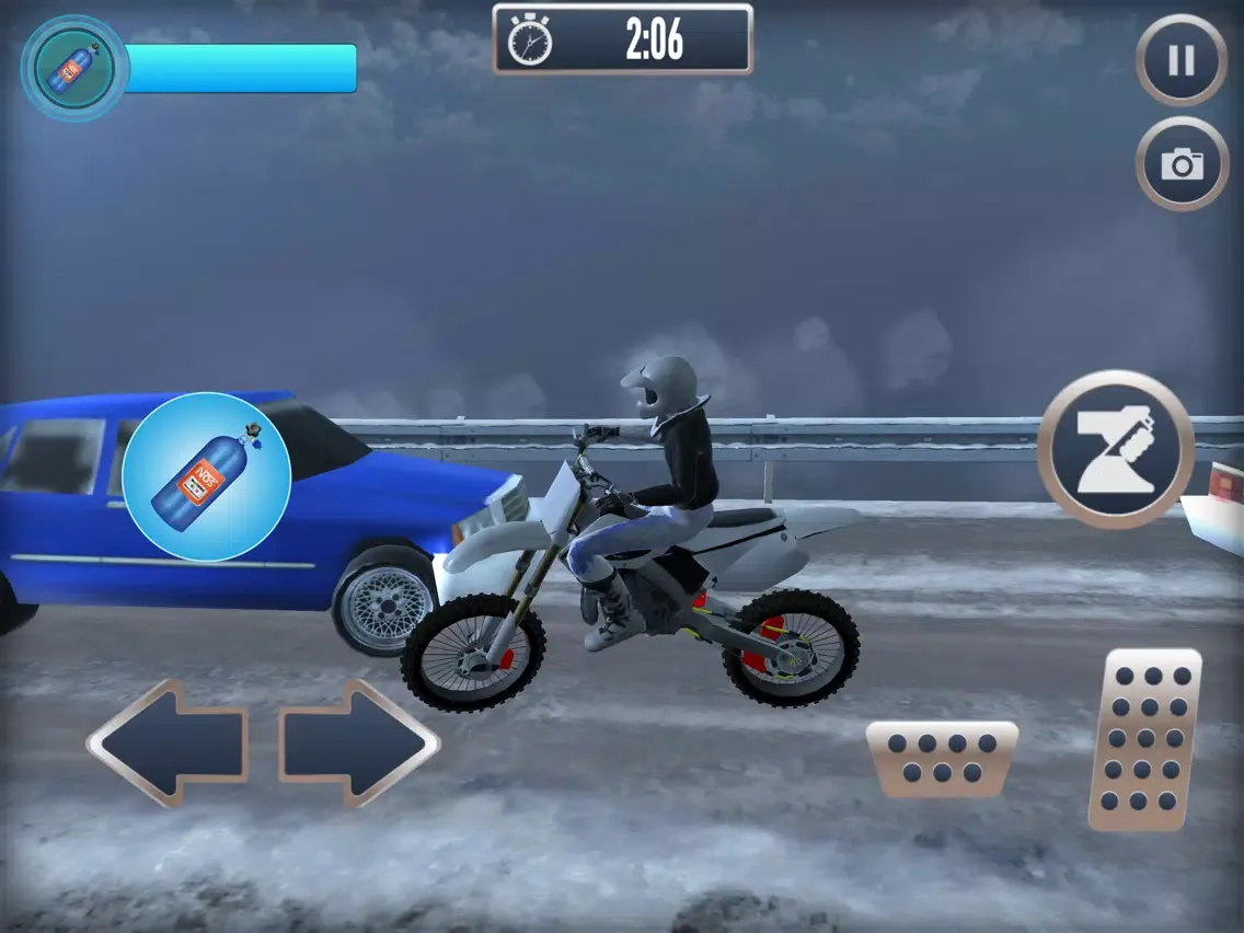 Tangkapan layar Heavy Snow Fast Biking Tour iPad 