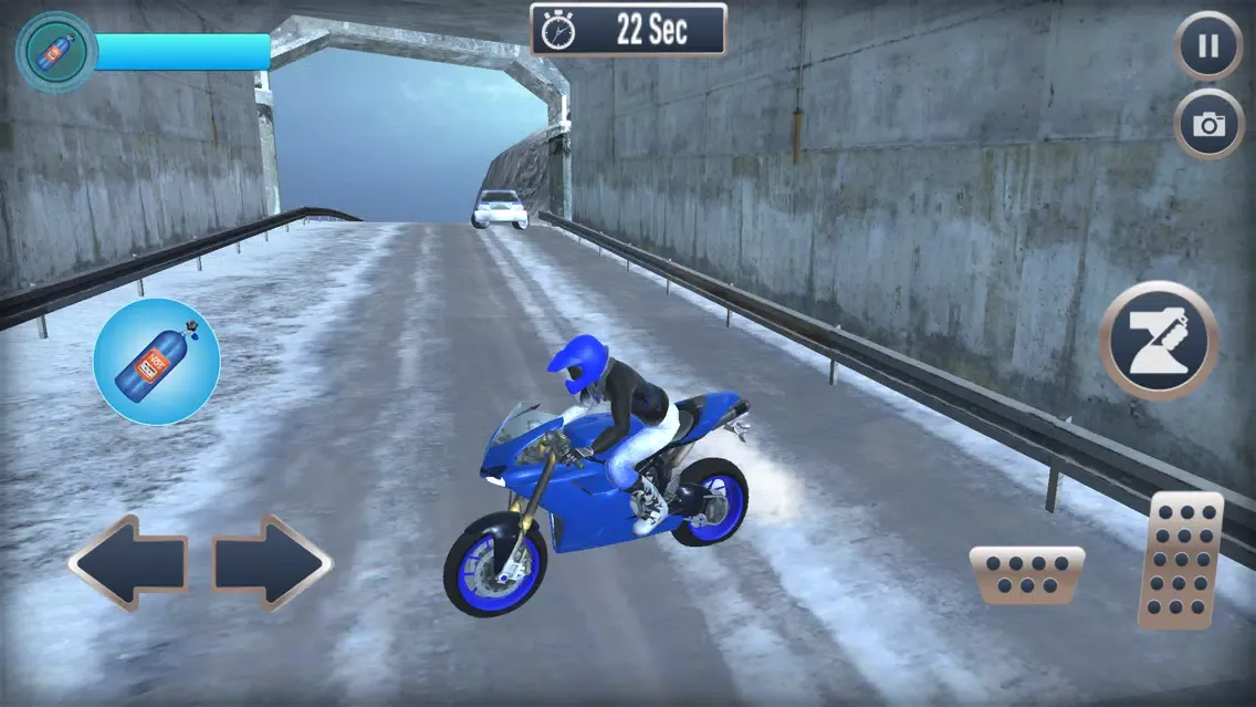 Tangkapan layar Heavy Snow Fast Biking Tour