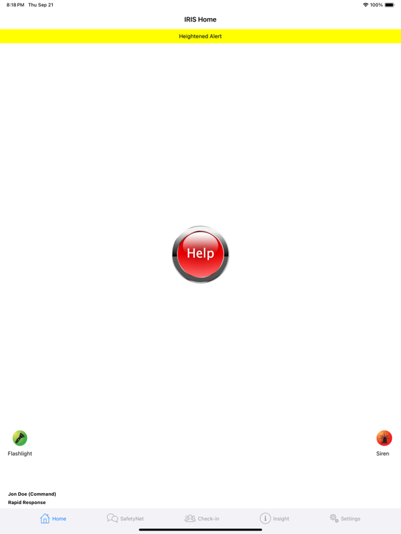 IRIS Alert iPad  سکرین شاٹس