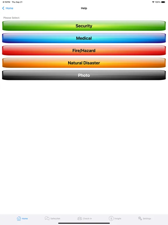 IRIS Alert iPad  Screenshots