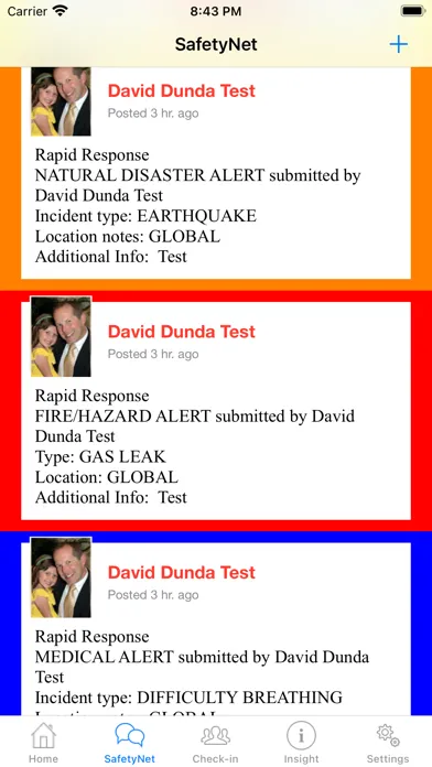 IRIS Alert Screenshots