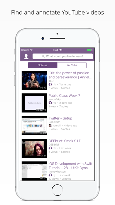 Ảnh chụp màn hình của Notate: Annotate YouTube videos