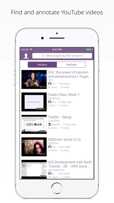 Tangkapan layar Notate: Annotate YouTube videos
