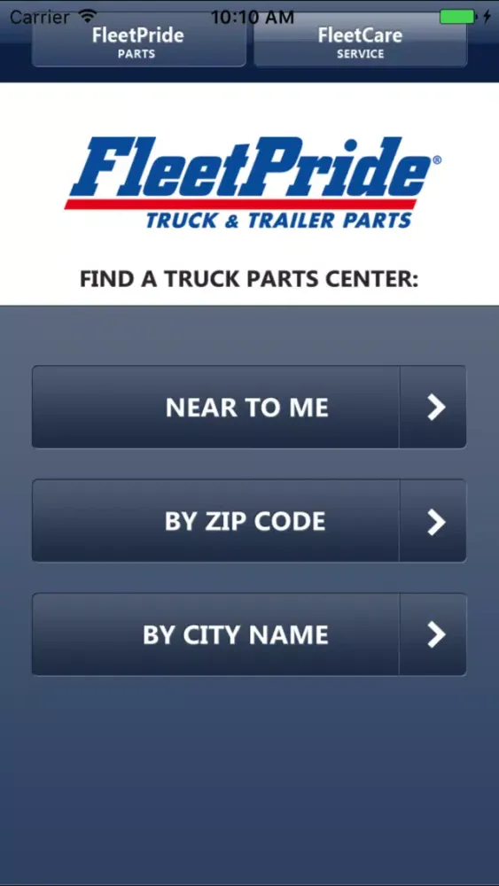 Captures d'écran de FleetPride & FleetCare Locator