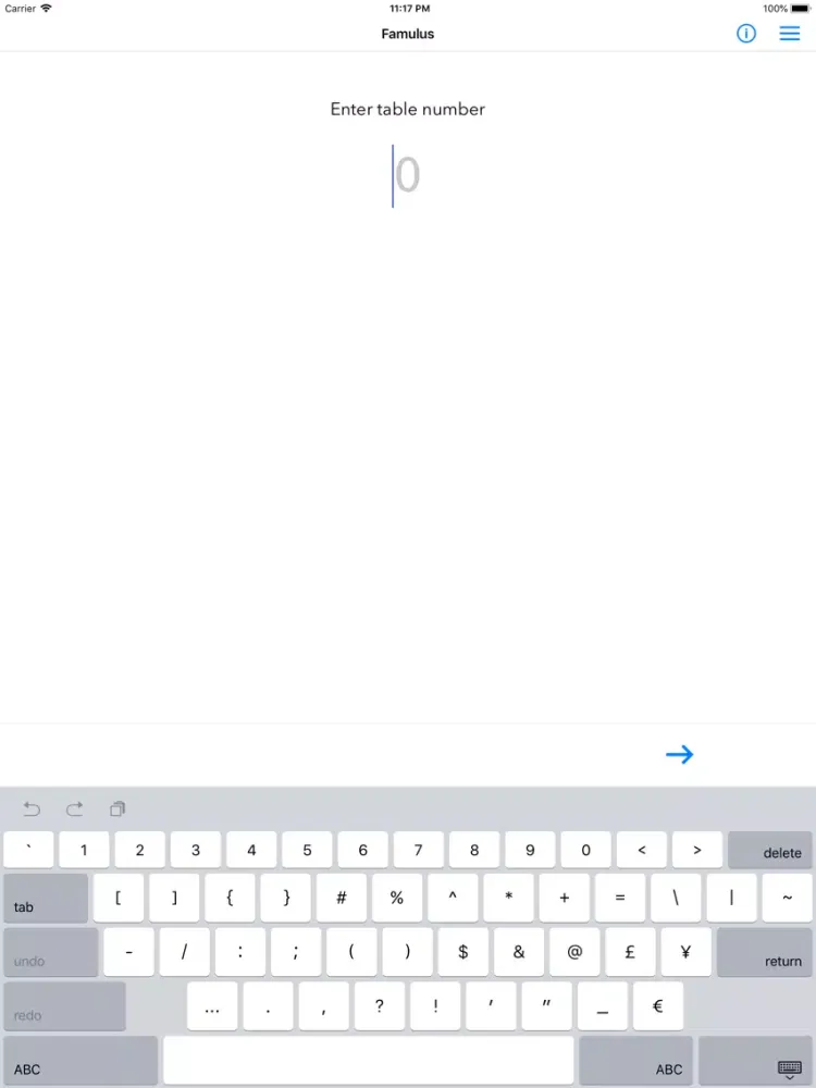 Скриншоты Famulus iPad 