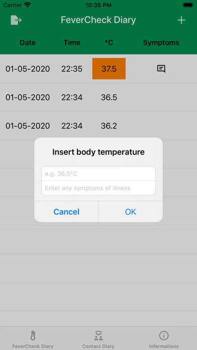 FeverCheck Screenshots