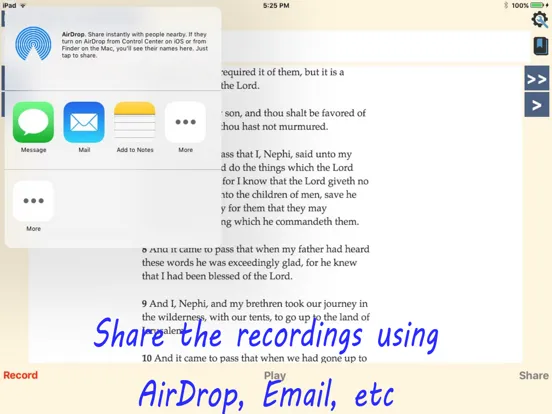 Scripture Audio Recorder iPad 应用截图