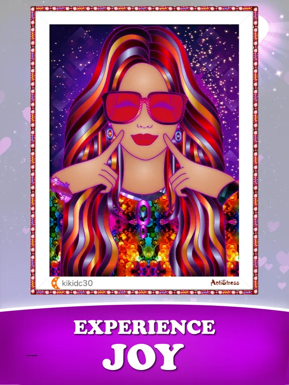 Capturas de tela do AntiStress Adult Coloring Book iPad 