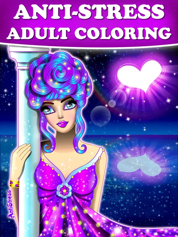 Capturas de tela do AntiStress Adult Coloring Book iPad 