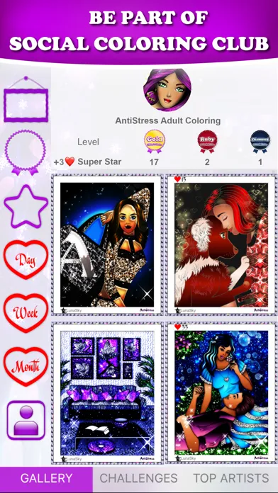 Capturas de tela do AntiStress Adult Coloring Book