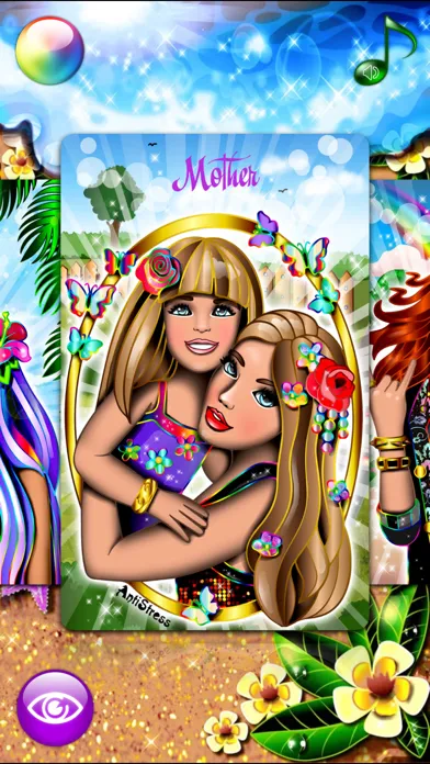 Tangkapan layar Tropical Princess with Fun Coloring Dress Up Games