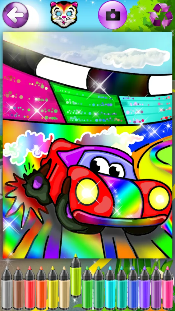 Coloring Pages for Boys with Cars 2 - Games & Pictures for Kids & Grown Ups应用截图