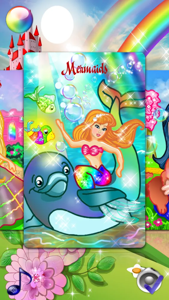 Captures d'écran de Coloring Pages with Princess Fairy for Girls - Games for little Kids & Grown Ups