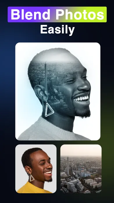 ภาพหน้าจอของ Double Exposure - Photo Blend