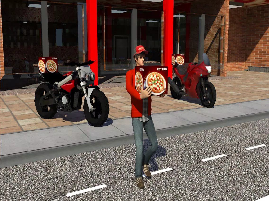 ภาพหน้าจอของ Futuristic pizza delivery iPad 