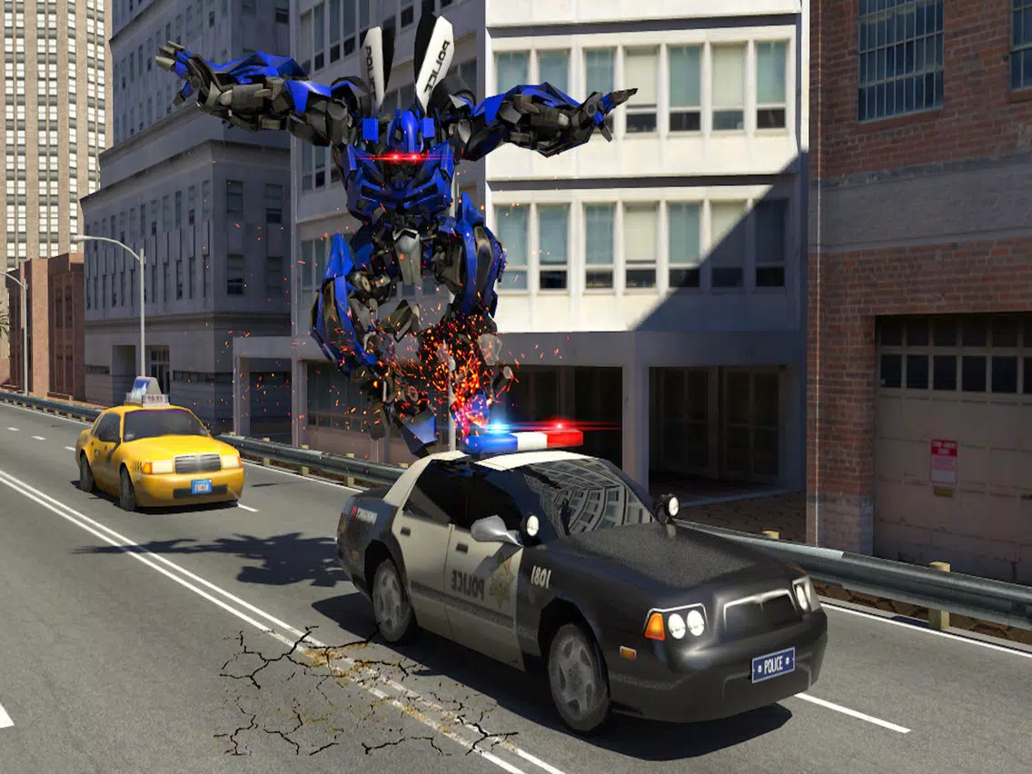 Futuristic Police Robot Runner iPad 应用截图