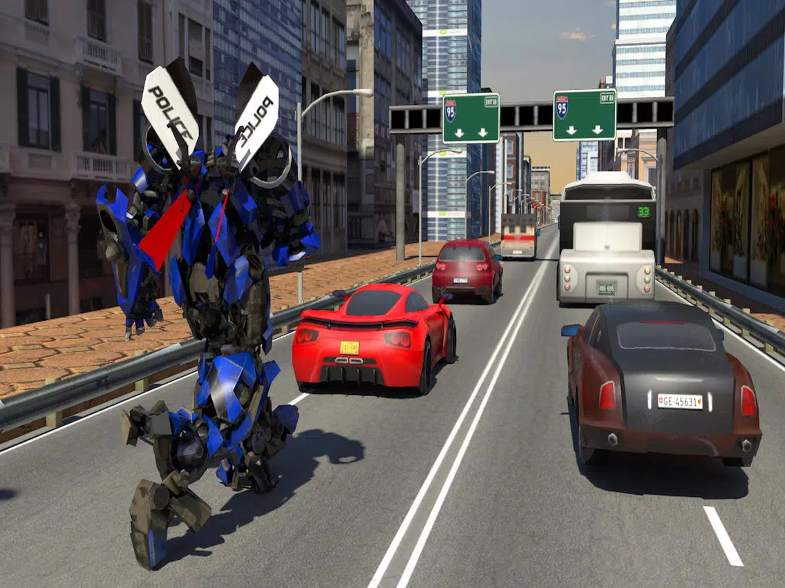 Futuristic Police Robot Runner iPad 应用截图