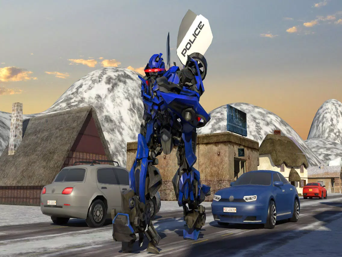Futuristic Police Robot Runner iPad 应用截图