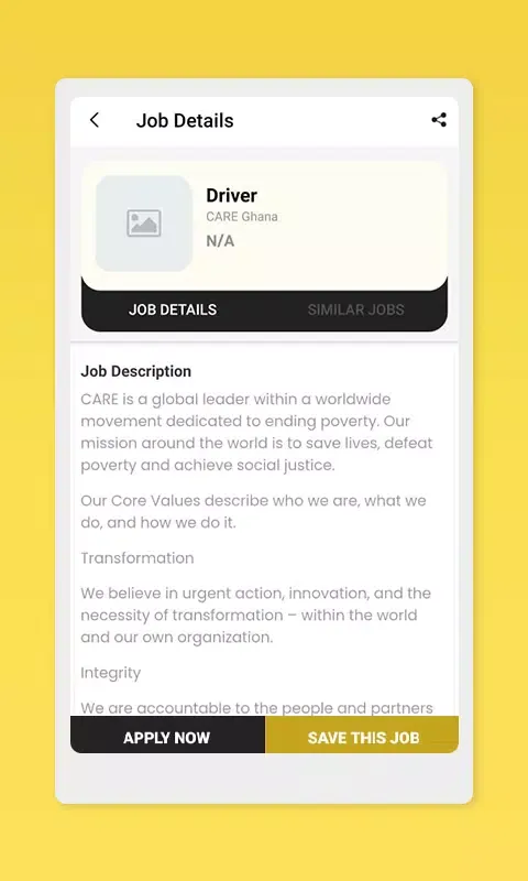 Captures d'écran de Ghana Jobs