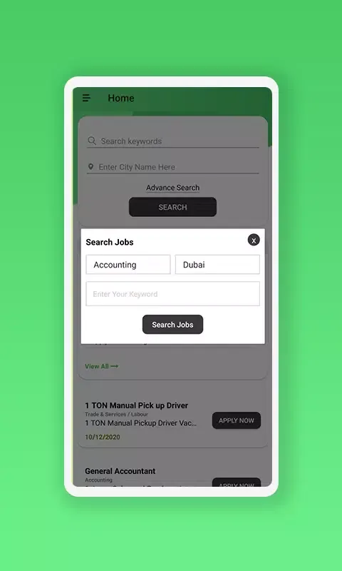 Zrzuty ekranu Dubai Jobs
