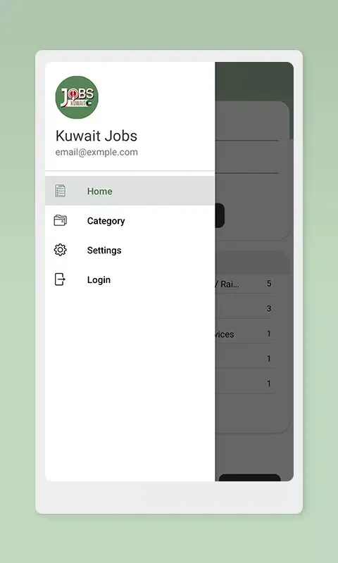 Ảnh chụp màn hình của Kuwait Jobs