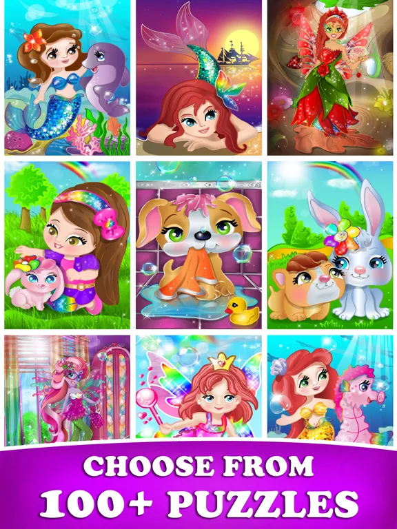 Princess Fairy Puzzle for Kids iPad  Screenshots