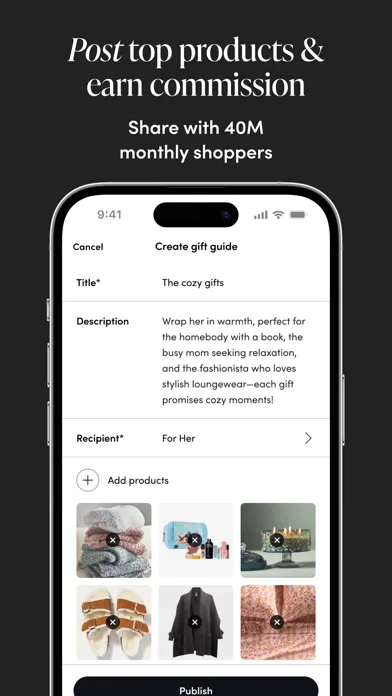Tangkapan skrin LTK Creator: Influencer Tools