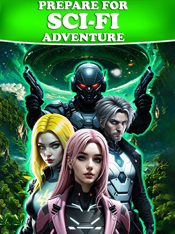 Ảnh chụp màn hình của Sci-Fi Interactive Stories iPad 