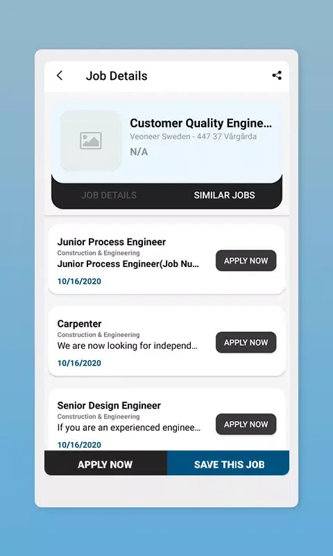 Скриншоты Swedan Jobs