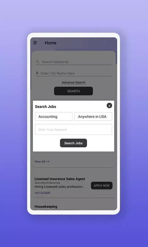 ภาพหน้าจอของ USA Jobs