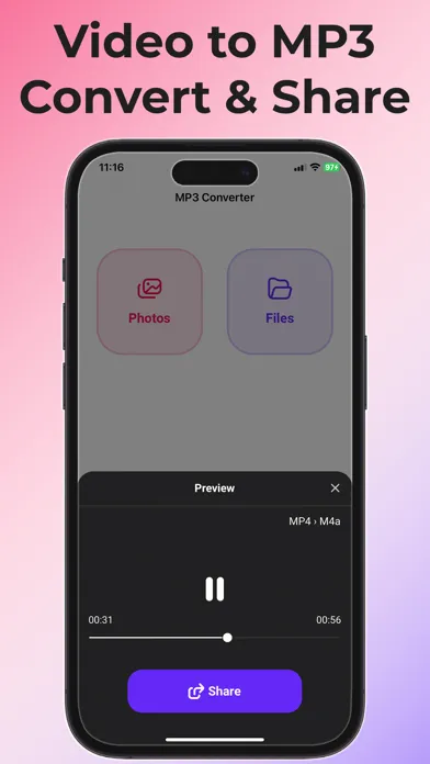 Скриншоты MP3 Converter Video to Mp3