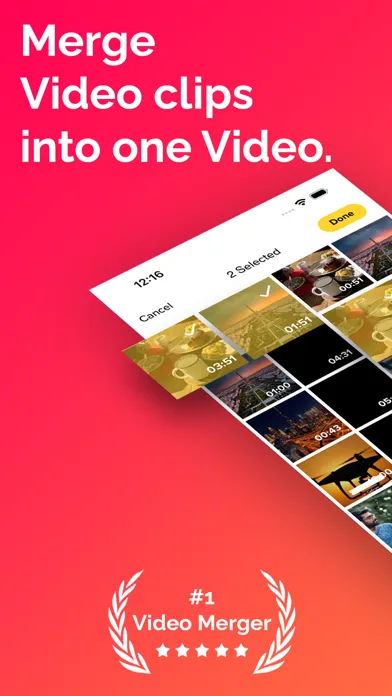 ภาพหน้าจอของ Video Merge : Easy Video Merge