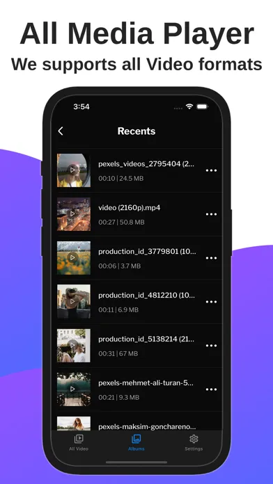 Captures d'écran de HD Video Player - Movie Player