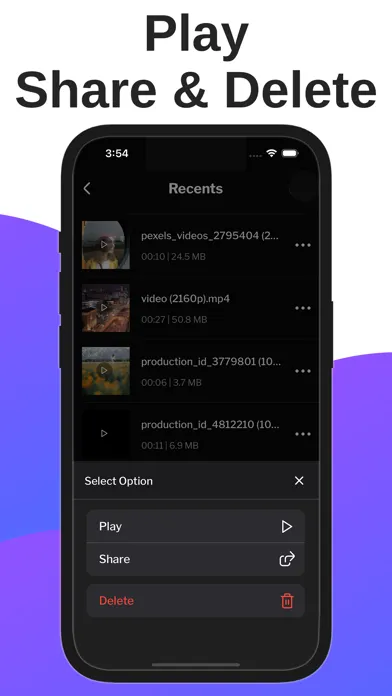Captures d'écran de HD Video Player - Movie Player
