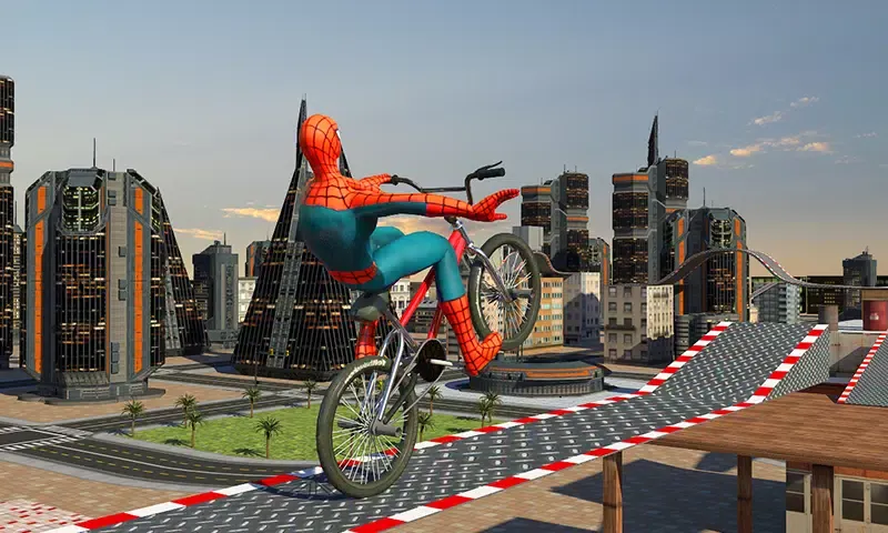 Screenshot di Spider Hero Roof Stunt