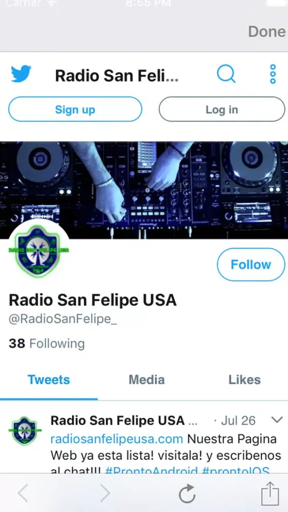 Captures d'écran de Radio San Felipe USA